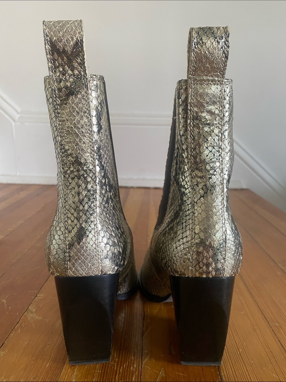 All Saints Metallic Snake Print Ria boot - Picture 5 of 12